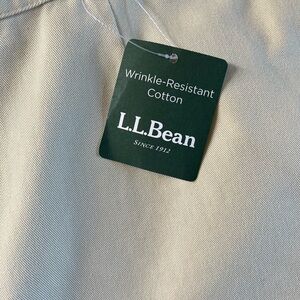 L.L. Bean Cream Cotton Shirt high rise